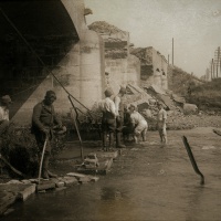 Oprava železničného mosta cez rieku Nitru pri Nových Zámkoch, 24. jún 1919