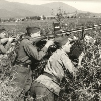 Príslušníci 1. čs. armády na Slovensku v bojovom postavení počas SNP (september – október 1944).