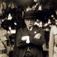 4. Vavro Šrobár v spoločnosti talianskeho generála L. Piccioneho (vľavo) a francúzskeho generála E. Mittelhausera v máji 1919