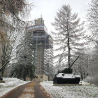 Vyšný Komárnik - Vyhliadková veža na Dukle - rekonštrukcia kupol - 2022