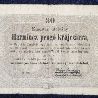 6. 30 grajciarov (1849) - averz