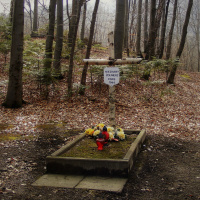 2. Hrob neznámého vojaka, ktorý padol v roku 1944 - Poľsko Podkarpadské vojvodstvo - kataster obce Bóbrka