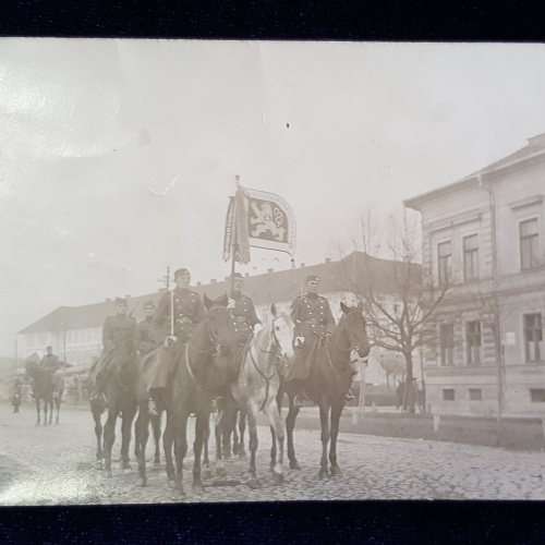 Pohľadnica: Slávnosť odovzdávania zástavy (Košice, 28. 10. 1930)