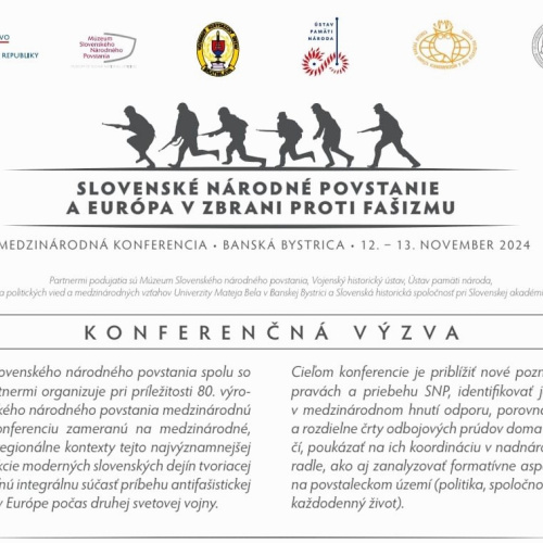 Slovenské národné povstanie a Európa v zbrani proti fašizmu -  Konferenčná výzva