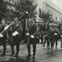 12. VHÚ - VHA, XII.K-286 Slávnostný pochod príslušníkov ŠVST v Žiline v roku 1971