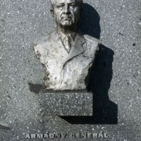 A bust of  Gen. Ludvík Svoboda from the Alley of Heroes