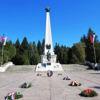 The view to the Monument of the Soviet Army