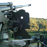  85 mm protilietadlový kanón vz. 44 v katastri obce Nižný Komárnik