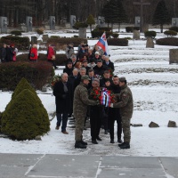 Oslavy 73. výročia oslobodenia mesta Svidník – pietny akt na Pamätníku s vojnovým cintorínom                      1. československého armádneho zboru v ZSSR na Dukle