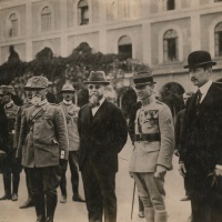 Prehliadka čs. čestného práporu v Ríme; 25. 5. 1918