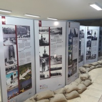 Výstava "Duklianske bojisko v premenách času 1944 - 2018 v expozícii Vyhliadkovej veže na Dukle, september 2018