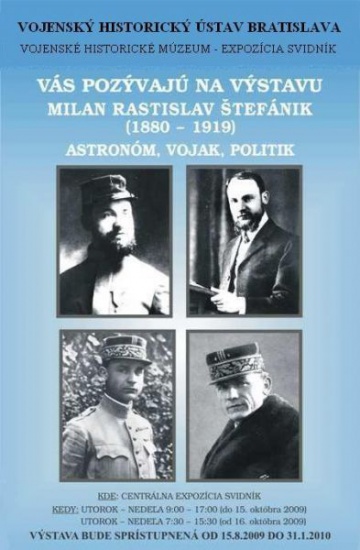 Výstava „Milan Rastislav Štefánik: astronóm, vojak, politik“