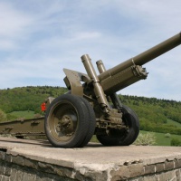 152 mm kanónová húfnica vzor 37 - vyhliadková plošina Nižný Komárnik - 2018