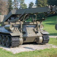 Žeriavový tank JT-34 - Park bojovej techniky Svidník - 2018