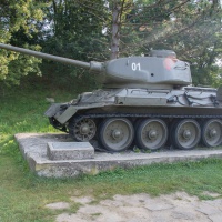 stredný tank T-34-85 v Parku bojovej techniky (august 2017)