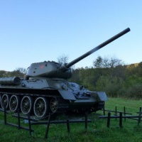 Tank T-34/85 v katastri obce Vyšná Písaná