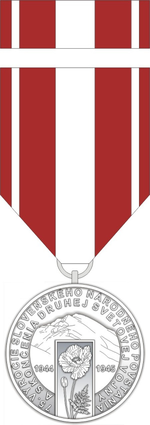 Pamätná medaila k 75. výročiu Slovenského národného povstania a skončenia druhej svetovej vojny