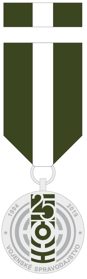 Pamätná medaila k 25. výročiu vzniku Vojenského spravodajstva 