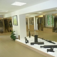 The guns and weaponry found during the mine clearing works after the WWII