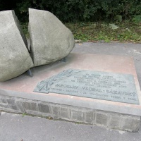 The monument on the site of the tragedy of General Jaroslav Vedral-Sázavský