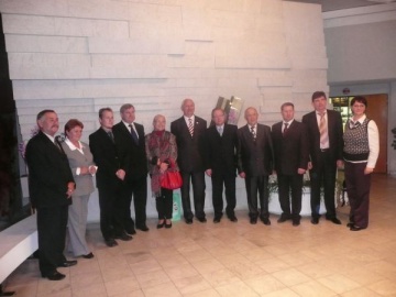 Dcéra maršala I. S. Koneva vo Vojenskom múzeu vo Svidníku