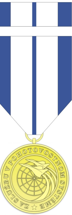 Medaila za službu v pohotovostnom systéme vzdušných síl ozbrojených síl slovenskej republiky