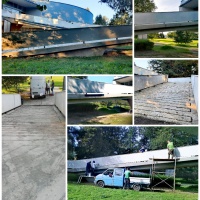 Oprava vstupnej rampy  do budovy Centrálnej expozície múzea vo Svidníku, september 2021