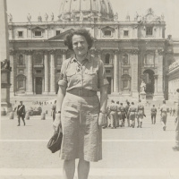 7. E.E.Burgerová v Ríme, 26. máj 1945