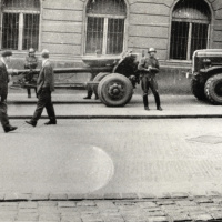 Sovietski vojaci v Bratislave po vpáde vojsk Varšavskej zmluvy do Československa 21. augusta 1968.