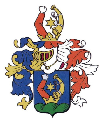 rodový erb šľachticov zo Svätého Jána, ktorý používal aj Karol Sentiváni