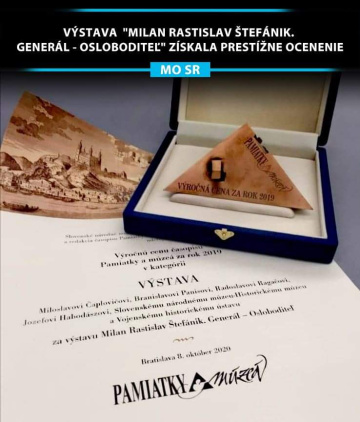 Výstava "Milan Rastislav Štefánik. Generál – Osloboditeľ" získala prestížne ocenenie