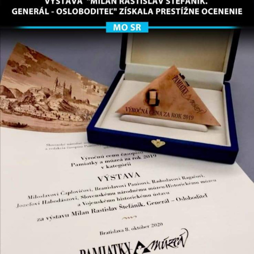 Výstava "Milan Rastislav Štefánik. Generál – Osloboditeľ" získala prestížne ocenenie