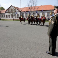 genpor. P.Gajdoš prevzal hlásenie od veliteľa pluku