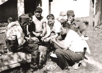 Príprava jedla v slovenskej armáde.