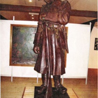 Ladislav Majerský -  Vojak s prilbou, sadrový odliatok - AVŠ Bratislava 2009