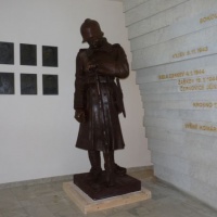 Ladislav Majerský -  Vojak s prilbou, sadrový odliatok - VHM vo Svidníku - 21.8.2012