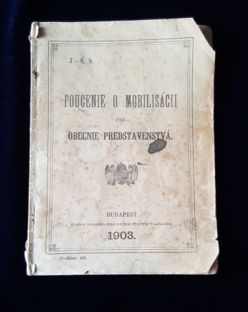 Vojenský predpis J-6b Poučenie o mobilisácii pre obecnie predstavenstvá