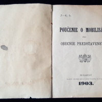 Vojenský predpis J-6b Poučenie o mobilisácii pre obecnie predstavenstvá