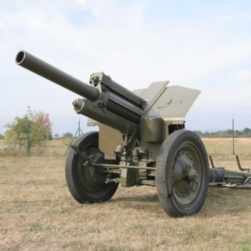 122-milimetrová húfnica vzor 38 zo zbierok VHM Piešťany