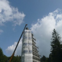 Odstránenie znaku ČSSR z Pamätníka čs. armádneho zboru na Dukle - 17.8.2012