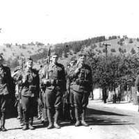 4. Jednotka 1. čs. armády na Slovensku v Lučatíne.