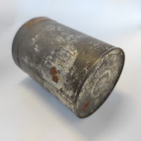 Starožitná plechová dóza Hygiama