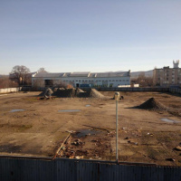 VHM Piešťany - prípravné práce - stavenisko Haly 4 veľkorozmerných predmetov - 2022-2023