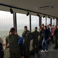 Vyšný Komárnik - návštevnici v zmodernizovanej Vyhliadkovej veži - 2023