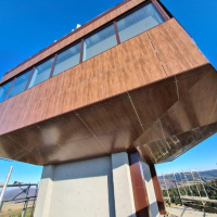 Vyšný Komárnik - Vyhliadková veža - horná kupola po rekonštrukcii - 2022