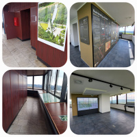 Vyšný Komárnik - Vyhliadková veža - horná kupola pred a po rekonštrukcii - 2022-2023