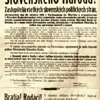 Martinská deklarácia 30. 10. 1918