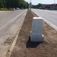 Obnova parkoviska pri pamätníku v roku 2022