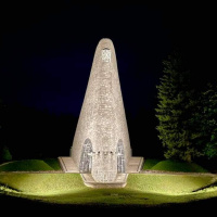 Illuminated Memorial of the Czechoslovak Army Corps in Dukla