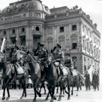 Príchod hrdinnej IV. čs. brigády do Bratislavy (asi jún 1945)